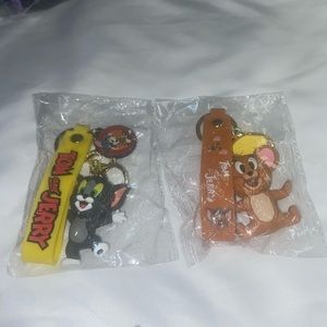 Set of Tom and Jerry keychains